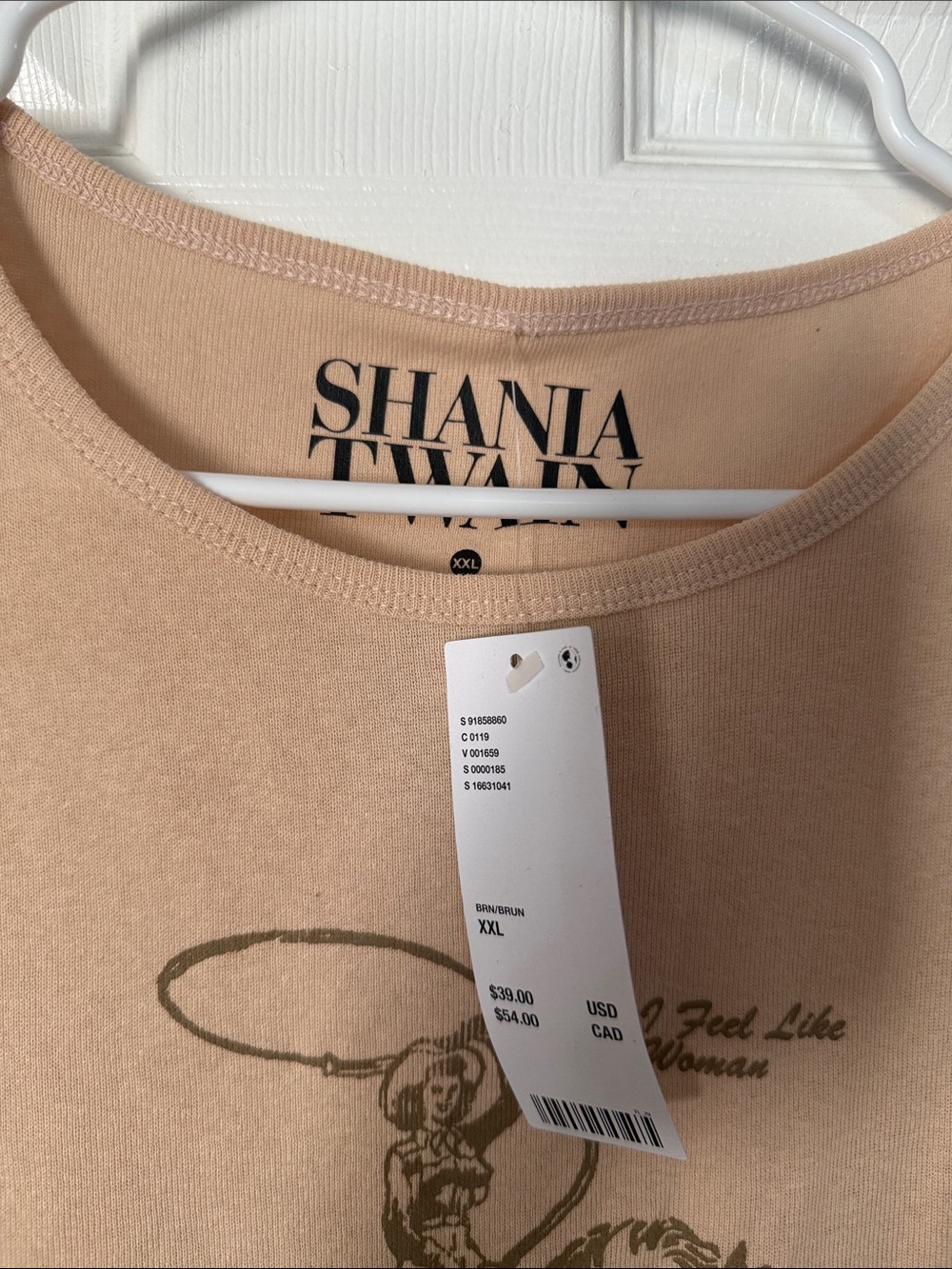 Shania Twain Graphic Crop Tank Top - Picture 3 of 4